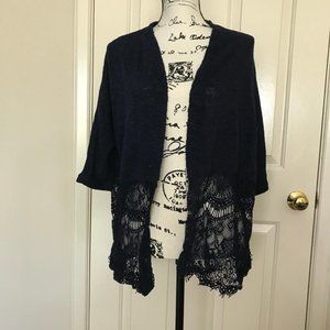 Women's Maurices Navy Cardigan M